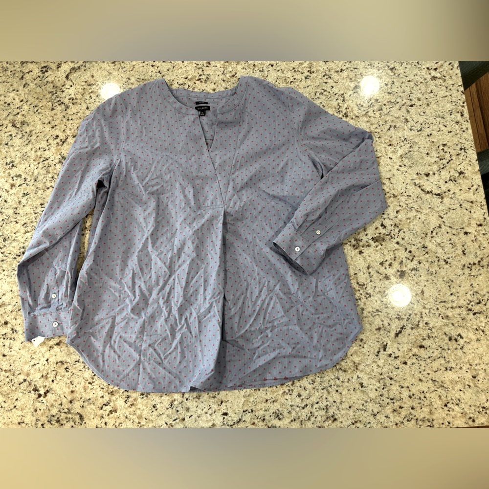 Talbots Blue Polka Dot Tunic